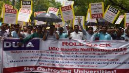 Protest against UGC Gazette notification