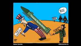 Rebel Politik cartoon on US-backed militia in Syria