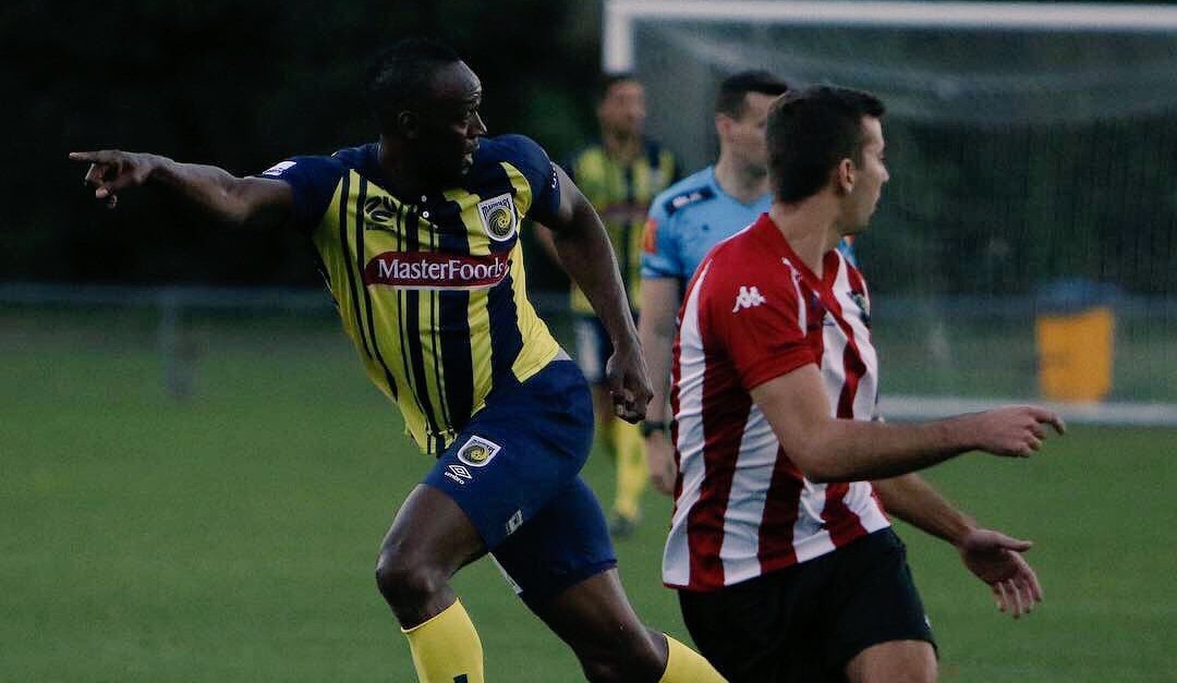 Usain Bolt scores 2 goals in first start for Central Coast Mariners