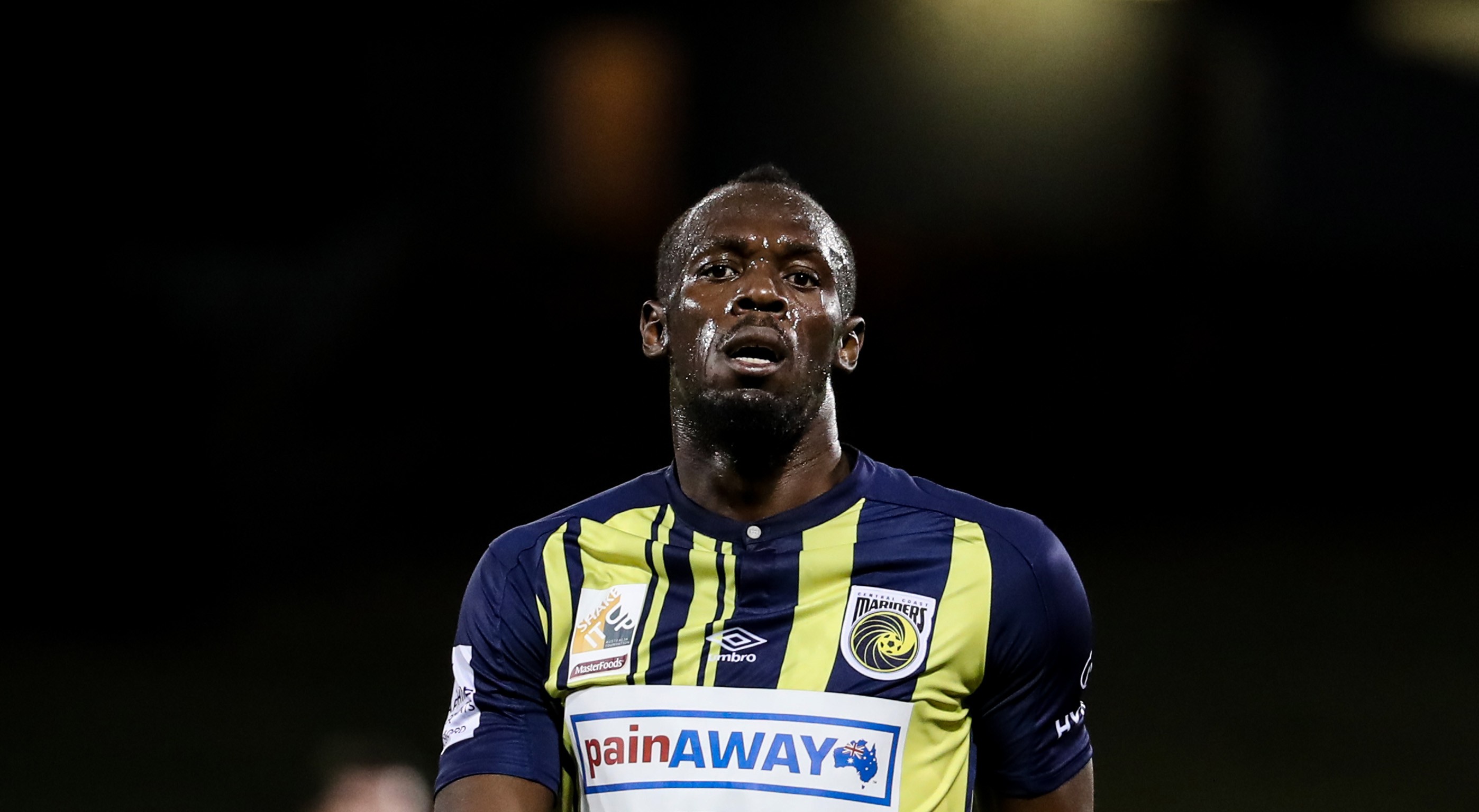 Usain Bolt scores 2 goals in first start for Central Coast Mariners