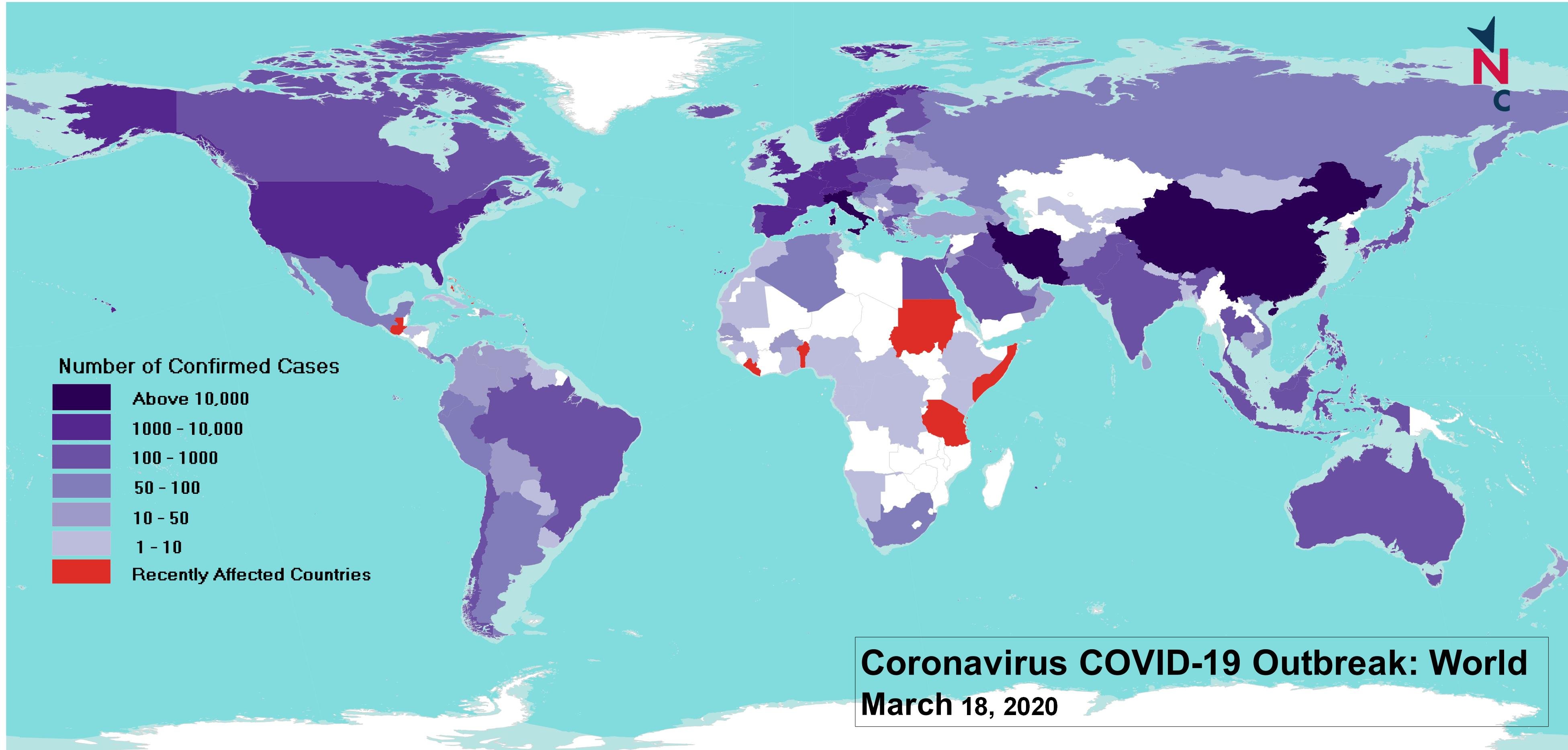 Coronavirus COVID19 Figures for India and the World on