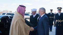 Defense Secretary Jim Mattis welcomes Saudi Deputy Crown Prince and Defense Minister Mohammed bin Salman to the Pentago.