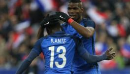 Paul Pogba and N'Golo Kante at FIFA World Cup