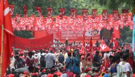 mazdoor kisan sangharsh rally