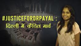 #JusticeforDrPayal: Candle March in Delhi