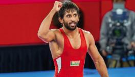 Indian wrestling team's Bajrang Punia, the current UWW World No. 1 in the 65kg freestyle division