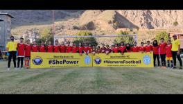 Real Kashmir FC have launched a women’s football development programme that will target the grassroots to encourage more girls to take up the sport in the state. (Picture courtesy: Real Kashmir FC/Twitter)