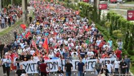 North Macedonia's capital Skopje has seen growing demonstrations over the past days
