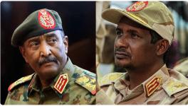 Sudanese army chief Abdel Fattah al-Burhan (left) and RSF head Hemeti