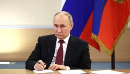 Russian President Vladimir Putin took a meeting on development of southern/Azov sea regions, Moscow, March 6, 2024