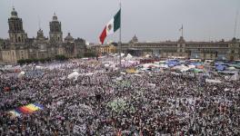 The Zocalo in Mexico City, full for the campaign closing. Photo: MORENA