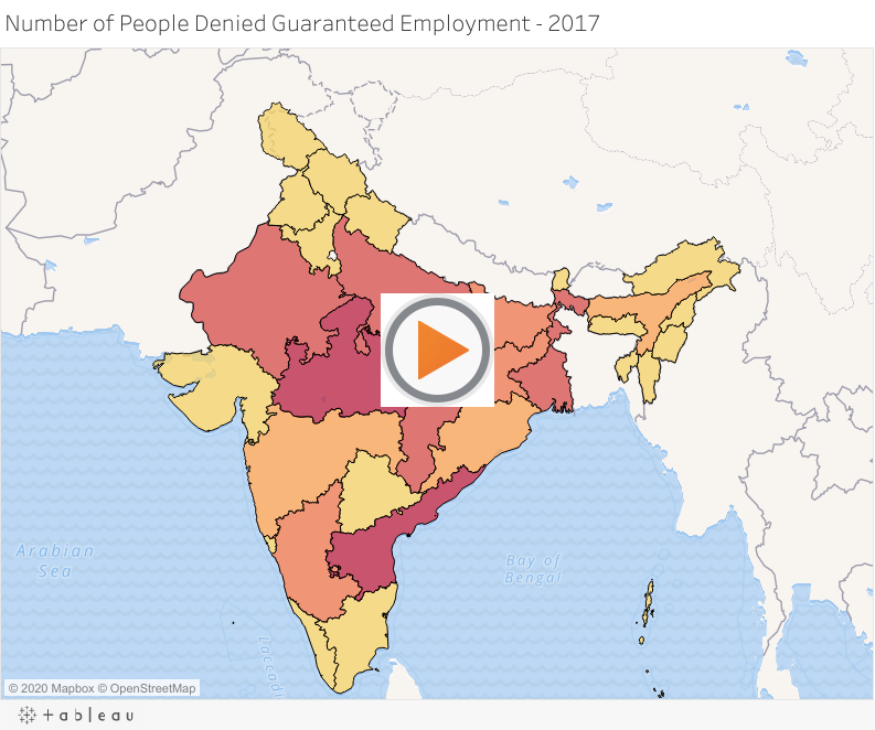 Number of People Denied Guaranteed Employment - 2017 