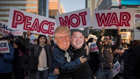 Protests against Trump in Seoul, South Korea.jpg