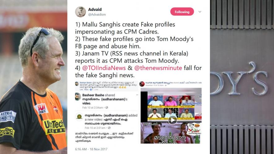 RSS supporters create fake profiles to abuse Tom Moody