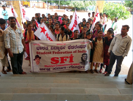 SFI Students Protest