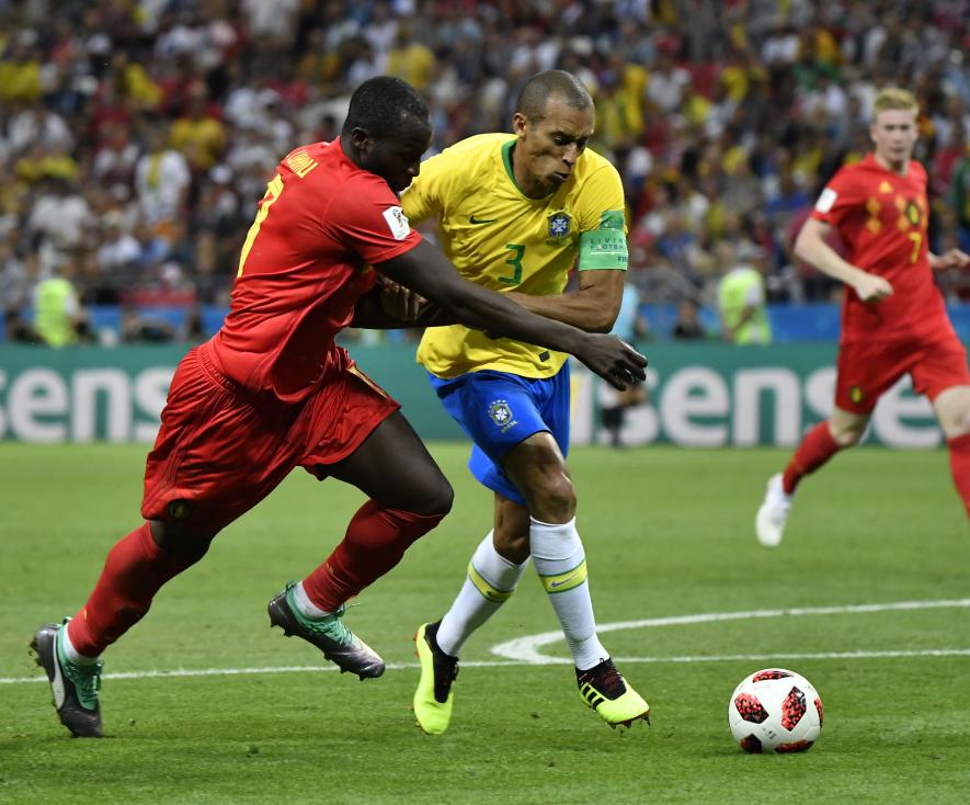 Belgium's Romelu Lukaku and Kevin de Bruyne at FIFA World Cup
