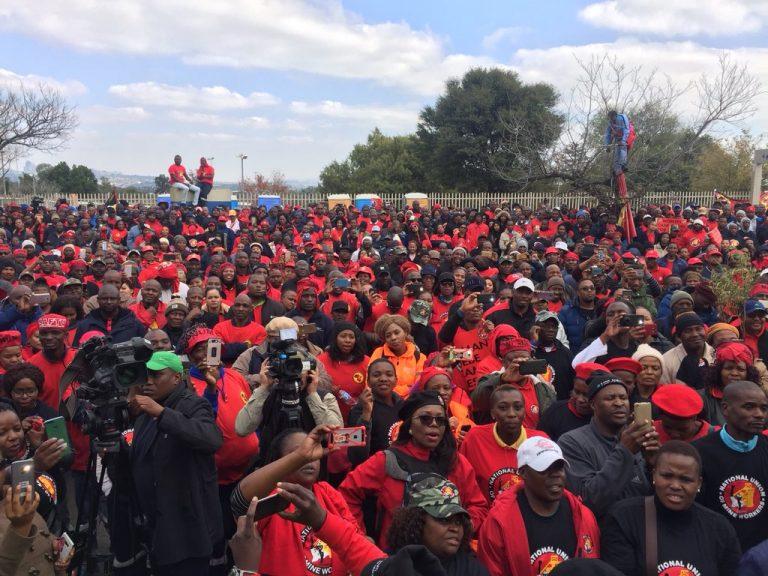 Workers protest in South Africa