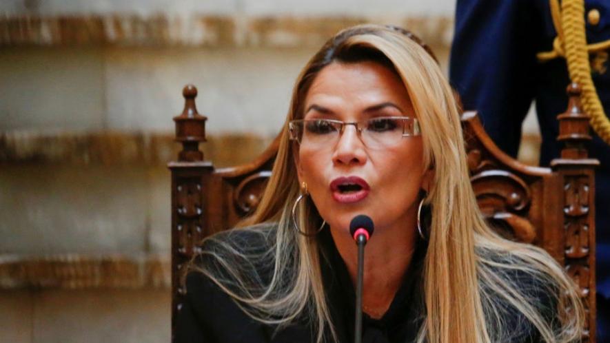 The self-proclaimed Bolivian president, Jeanine Áñez, ordered the expulsion of the Mexican ambassador and Spanish diplomats from the country on December 30. Photo: Reuters/David Mercad