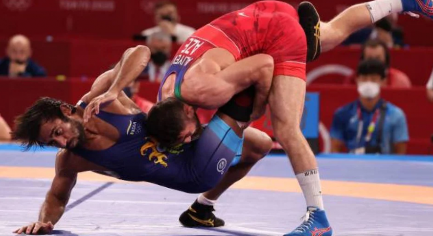 Bajrang Punia vs Haji Aliyev at Tokyo Olympics