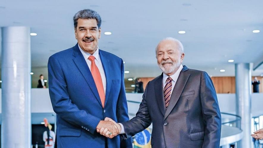 Venezuelan President Nicolás Maduro with Brazilian President Lula da Silva. Photo: Ricardo Stuckert