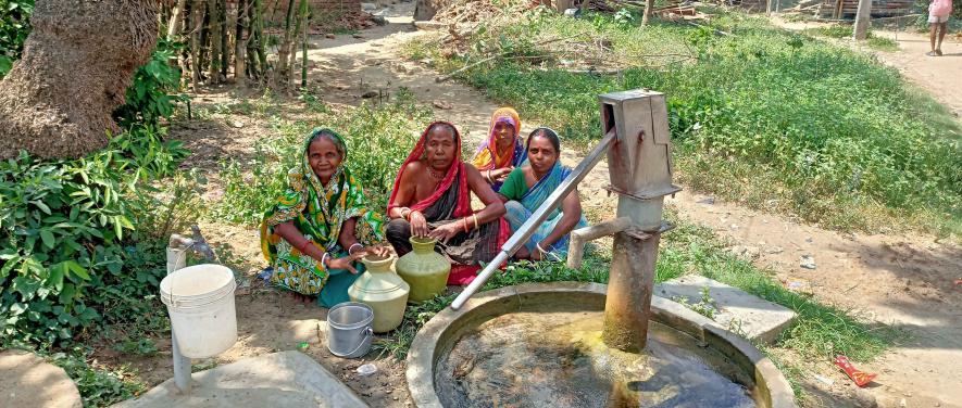 Women Waiting for Sajaldhara water at Manusmura village