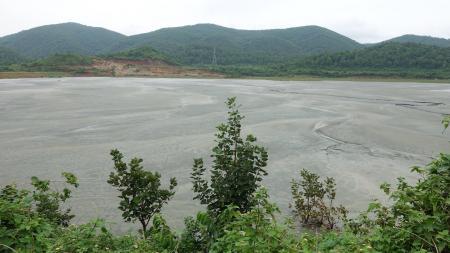 Pond polluted due to Uranium mining